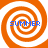 Four orange and white spiral patterns arranged in a , each containing blue text reading SUMMER