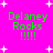 Bright pink background with white starbursts and green text reading "Delaney Rocks !!!!!" in four identical quadrants.