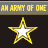 A 48x48 pixel animated contact sheet showing two frames of a buddy icon with text and symbols on the left, and a military-themed character image on the right.