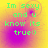 Green pixelated text reads "Im sexy and u know its true:)" on a yellow-to-purple gradient background with subtle circular patterns.