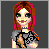 A 4-frame pixel art contact sheet showing a cartoon character with red hair and purple clothing, alongside text reading "The Nightmare Before Christmas".