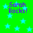 Green background with light blue stars and purple text reading "Sarah Rocks!" in four quadrants.