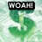 Green dollar sign icon with white text overlays reading 'WOAH!', 'I WANT MY', and 'MONEY BACK' across three