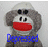 Pixelated gray monkey with red mouth, blue text 'depressed lil munkey' on black background, 'Made At Buddy Icon Editor .com' on pink background.