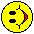 Four pixelated yellow smiley face icons arranged in a 2x2 grid, each with distinct facial expressions and mouth positions across sampled frames.