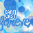 Blue and white pixelated background with repeating text elements, featuring 'THIS CAN'T LAST' in blocky blue letters above a large cursive 'forever' repeated horizontally.