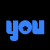 Blue pixelated text on black background reads 'you are my life' and 'I LOVE YOU', with heart symbols replacing the O in 'LOVE' and Y in 'YOU'.
