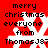 Red background with white snowflake and black text reading 'merry christmas everyone from ThomasJ87' in four identical