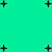 A static image with a bright cyan background featuring scattered black plus signs of varying sizes and pixelated edges.