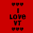 Four pixelated display identical text and heart symbols with varying background colors