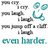 Pixelated teal and gray icon set with text elements including 'even harder.' and a formula-like expression.