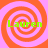 Four identical spiral patterns in orange and pink with green text reading 'Lauren' overlaid on each spiral.