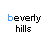 Animated contact sheet of a pixelated text-based buddy icon showing sequential frame changes in 'beverly hills' and 'thats where i want to be' text with blue highlight shifts across 19 frames.