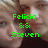 Pixelated image of a person with light brown hair and a dark top, overlaid with green text reading Felicia & Steven and a green heart symbol.