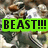 Animated icon shows a character in a green outfit holding a sword, with a green banner displaying 'BEAST!!!' over the scene.