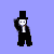 Animated contact sheet of a magician-themed buddy icon showing sequential frames of a magic trick with top hat, rabbit, and text effects on purple background.