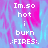 Pixelated text on a pink and blue gradient background with one frame showing a gray rectangle replacing the lower-right section.