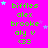 A bright pink background displays repeated green text reading "biffles alex brooks aly v" with small blue and purple stars scattered around, each line containing a pixelated smiley face icon.