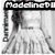 Black-and-white image of a person in a white dress with text "Radchenko" at top, red background with "love" and "Loves" text below.