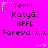 Pixelated text and star motifs on a bright pink background, with repeated phrases and animated star sequences.