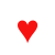 Six pixelated heart shapes arranged in two of three on a white background, each with distinct solid colors