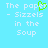 Pixelated text on light blue background with green heart symbol replacing 'o' in 'paper', repeated twice side-by-side.