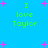 Blue background with green text reading "I love Taylor" and pink plus signs scattered throughout.