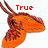 Animated orange jellyfish with brown tentacles and dark spots, displaying text labels 'True', 'Chaos', and 'Dragon' above it in red pixelated font.