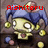 Pixelated character with blue jester hat and yellow body, two versions labeled 'Aishiteru' and 'Otsuka' in red text above.