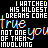 Animated contact sheet of a 48x48 pixel buddy icon showing repeated text with color-shifting effects across multiple frames.