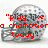 Silver football helmet with pixelated texture and red text overlays in four distinct configurations.