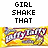 Animated contact sheet showing five frames of a Laffy Taffy-themed buddy icon with changing text colors and repeated