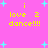 Pixelated pink background with cyan stars and yellow text reading "i love 2 dance!!!" in two identical sections.