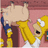 Pixelated image of a cartoon character in yellow shirt holding a pig, with yellow background and black text.