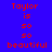 Blue background with red text reading 'Taylor is so so beautiful' repeated across three , with green rectangular blocks highlighting specific words in each