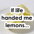 A six- shows lemon slices and text, with the bottom-right featuring two people in a scene