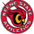 Red circular icon with white crescent and star, featuring a stylized yellow 'C' with black outline at center, surrounded by red and white patterned border.