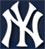 A static pixelated icon featuring a stylized white 'NY' monogram on a dark blue background with subtle gradient shading.