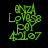 Green pixelated text on black background with four identical showing 'GNAZI', 'Loves8', 'Poy', and '451.07' in blocky font