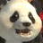 A 48x48 pixel buddy icon featuring a close-up of a panda's face on the left and green text reading "Original Icons .com" on a dark green background on the right, displayed as part of an animated contact sheet with two frames.