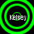 Four green concentric circles with the text 'Kelsey' in white pixelated font on a black background, arranged in a