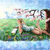 Two figures recline on a grassy field under a light blue sky, one with long brown hair and the other with shorter brown hair, both in light-colored clothing.