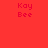 Red background with four instances of 'Kay Bee' text and green rectangular bars in different positions across frames.