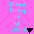 Pixelated pink background with cyan text 'kissy kissy luv luv ouch!' and heart symbols in four positions showing animation changes
