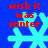 Red text reading 'wish it was winter' above a cyan snowflake on blue background, with visible pixelation and animation changes across frames.