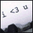 Static pixel art icon with three dark gray symbols on a light gradient background, featuring a left-pointing arrow, a heart shape, and an infinity symbol above a dark silhouette of terrain.