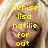 Pixelated image of a smiling person with blonde hair overlaid with yellow text in four sections.