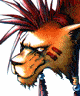 Pixelated character portraits arranged in a , each with distinct anime-style features and color schemes