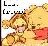 Pixelated static icon shows stylized text above a character with brown hair and red lips against a light background.