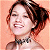 A 50x50 pixel animated contact sheet showing two frames of a celebrity-style icon with an orange background on the left and green text logo on the right.